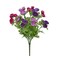 16" Artificial Mini Ranunculus Bush – Realistic Faux Flowers in Purples for Home Decor & Floral Arrangements-84055-PULVFU